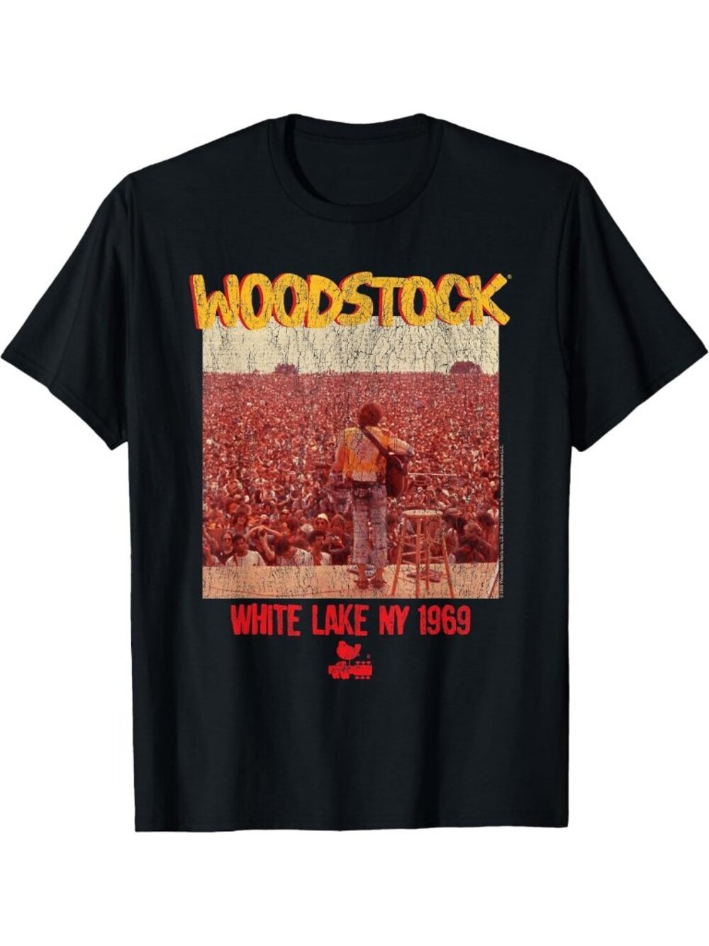 Vintage Woodstock 1969 T-Shirt | Retro White Lake Graphic Tee | Festival Apparel
